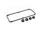 Valve cover gasket set for Mitsubishi Delica L400 2.4L gasoline 4G64 engine 1994–2006, German-made replacement rocker cover gasket with four spark plug tube seals, OEM MD188435.