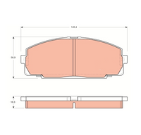 フロントブレーキパッド - ハイエース 1989-2004