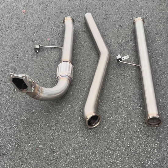 KZH Stainless steel 3" exhaust video 