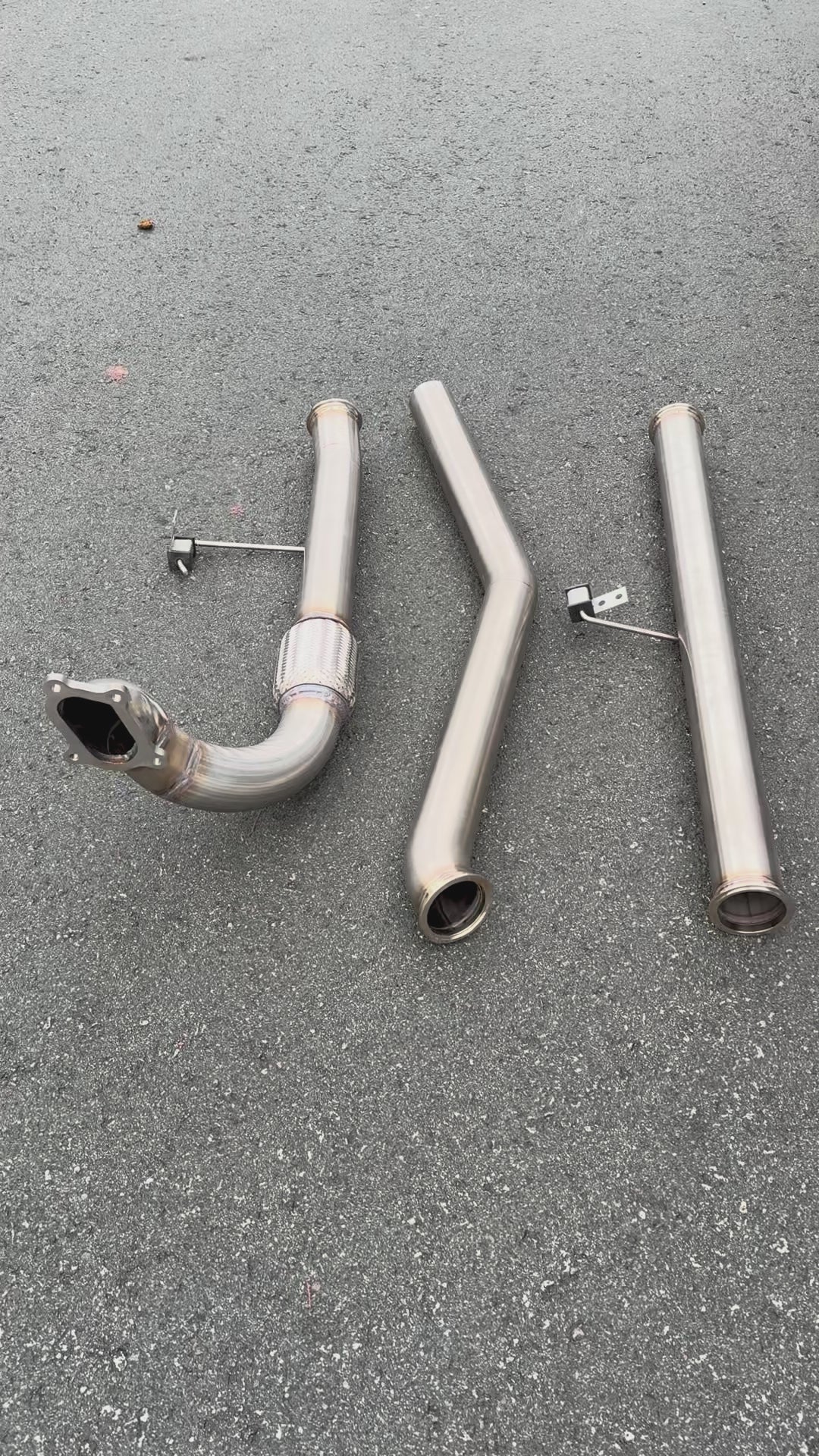 KZH Stainless steel 3" exhaust video 